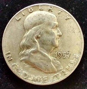 1957-D Franklin Half Dollar