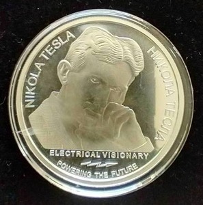 Nikola Tesla 1 Oz. Silver Round