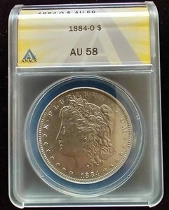 1884-O Morgan Dollar - AU58