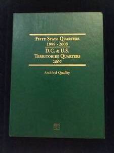 Complete State Quarter Collection in Folder