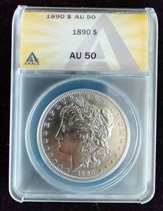 1890 Morgan Dollar - AU50