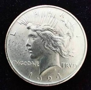 1924 Peace Dollar