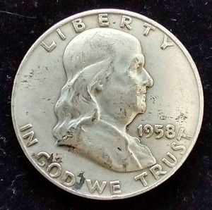 1958-D Franklin Half Dollar