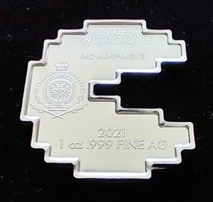 Niue 2 Dollar Pac-Man 1 Oz. Silver Coin