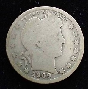 1909-D Barber Quarter