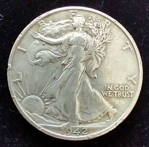 1942-S Walking Liberty Half Dollar