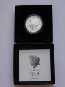 2021 Peace Dollar  Sold out at U.S. Mint  Original Mint Package with COA   Only 200,000 minted