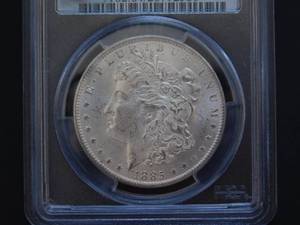 1885-O  Morgan Silver Dollar NGC MS64  Brilliant