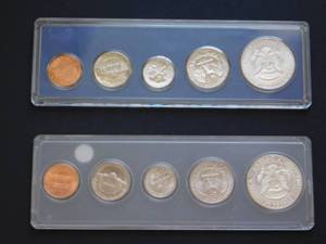 1965 and 1966 Special Mint Sets with 40% Silver Kennedy Half Dollars