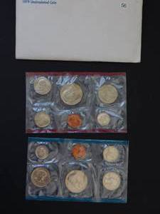 US Mint Uncirculated P and D Mint Coin Sets  1979, 1980, 1981 -  Three sets
