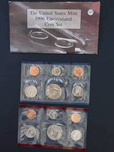 1996 US Mint Uncirculated P and D Mint Coin Set