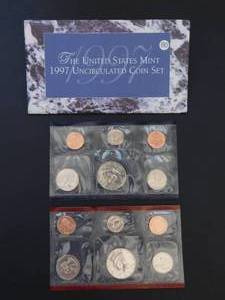 US Mint Uncirculated P and D Mint Coin Sets  1997, 1998, 1999 -  Three sets