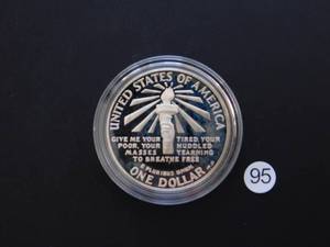 1986-S Proof Statue of Liberty Silver Comm. Dollar Price Guide $39.00