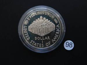 1987-S Proof We the People Silver Comm. Dollar Price Guide $41.00