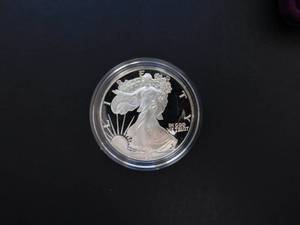 1987 Proof American Silver Eagle in Original Mint Packaging w COA