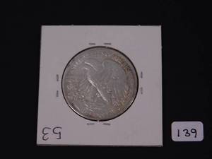 1944-D Walking Liberty Half Dollar Marked AU53