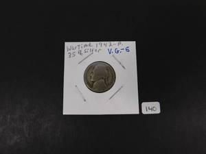Ten 35% Siver War Nickels 5 different mint marks