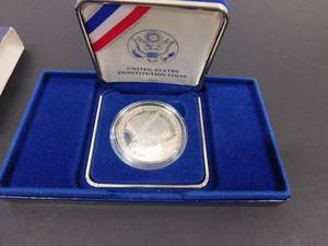 1987 Proof United States Constitution Silver Dollar