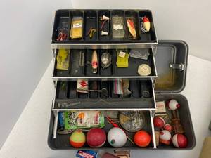 &nbspVintage tackle boxes with tackle