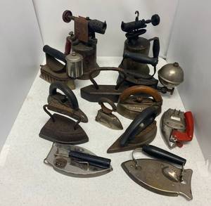 Vintage torches and irons