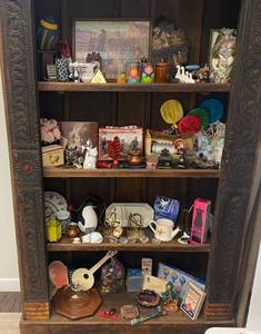 4 Shelfs full of misc. items (Bookcase NOT Included)