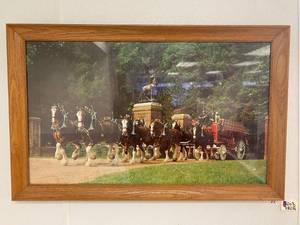 Budweiser framed photo