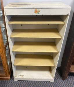 Handmade wooden painted shelf