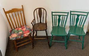 &nbspVintage mixed chair lot