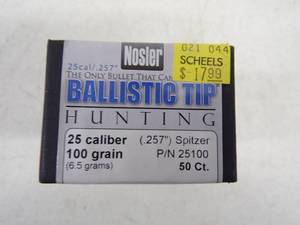 lot 24 image: 50  -  25Cal  100 GG Bullets