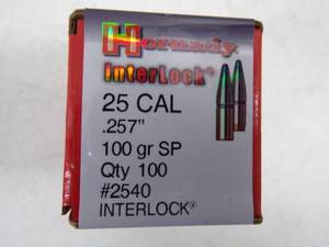lot 25 image: 100   -  25Cal  100 gr SP Bullets