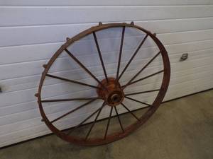 lot 4 image: Solid Steel Implement Wheel 40