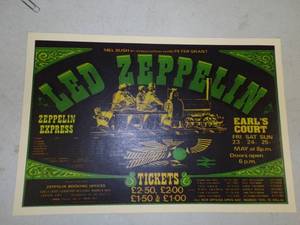 lot 8 image: Led Zepplin Concert Tacker