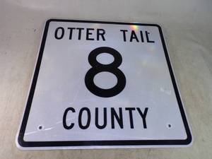 lot 39 image: Cool Retired Otter Tail Cty 8 Sign