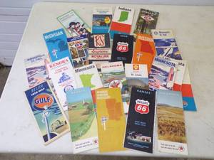 lot 42 image: Vintage Gas Station Road Maps