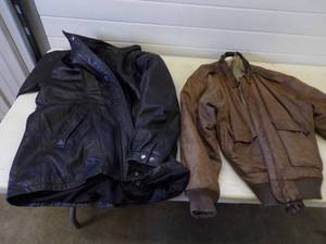 lot 104 image: Pair of Leather Coats Size M