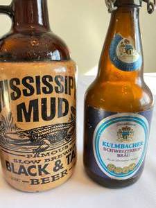 Lot of 3 Collectible German Beer Stein Bottles