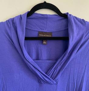 Dana Buchman Womens Royal Blue Shirt Size L