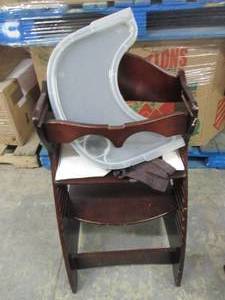 lot 5 image: Wooden High Chair...