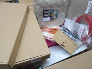 lot 92 image: Box of Assorted New Small Overstock...