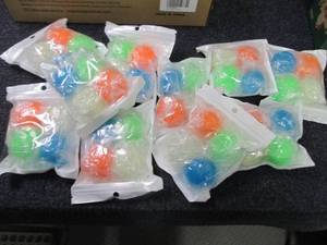 lot 101 image: 10- 4pks Glow Stress Balls...