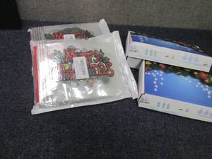 lot 118 image: 2- 24 pks Holiday Window Decoration...