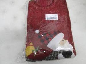 lot 122 image: Eggsnow 52in Red Christmas Tree Ski...