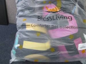 lot 134 image: BlessLiving King Comforter Set...