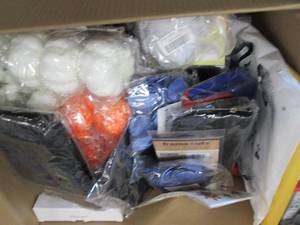 lot 135 image: Box of Assorted New Small Overstock...