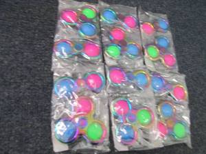 lot 161 image: 6- 2pk Fidget Spinners...