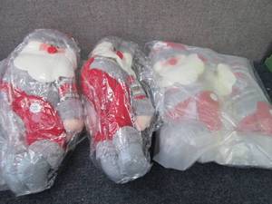 lot 220 image: 2- 2pk Soft Santas...