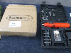 lot 256 image: Stalwart 60-Pc. 3.6V Cordless Rotar...