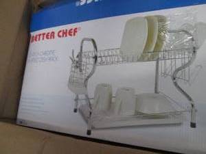 lot 282 image: Better Chef 22 Dish Rack open box ...