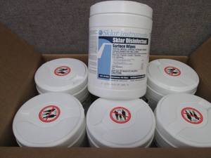 lot 332 image: Case of 6- 100 ct Canisters Skylar ...