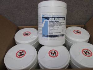 lot 333 image: Case of 6- 100 ct Canisters Skylar ...